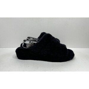 UGG Fluff Yeah Slide Slippers Black Women’s Size 10 1095119 Shoes Slippers